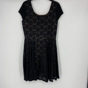 philosophy | Size L. Black Layered Midi Dress